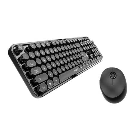MOFII Sweet Wireless Keyboard & Mouse Set – 2.4G Compact Combo (Black)