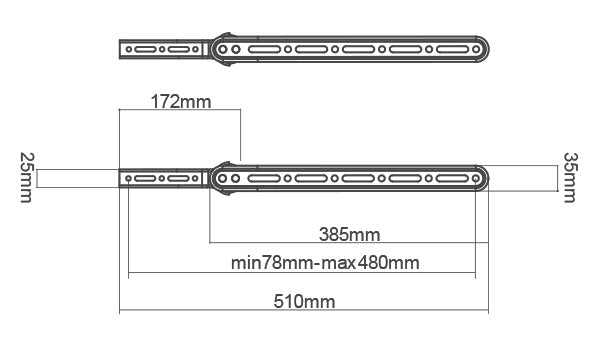 Extra Slim Universal Soundbar Bracket (32–70” TV)