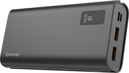 Sponge Energy 20000 QC 22,5W, Two USB A, One USB C Ports