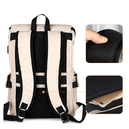 Sponge Tourist Laptop Backpack 15.4” – USB Charging Port (Apricot)