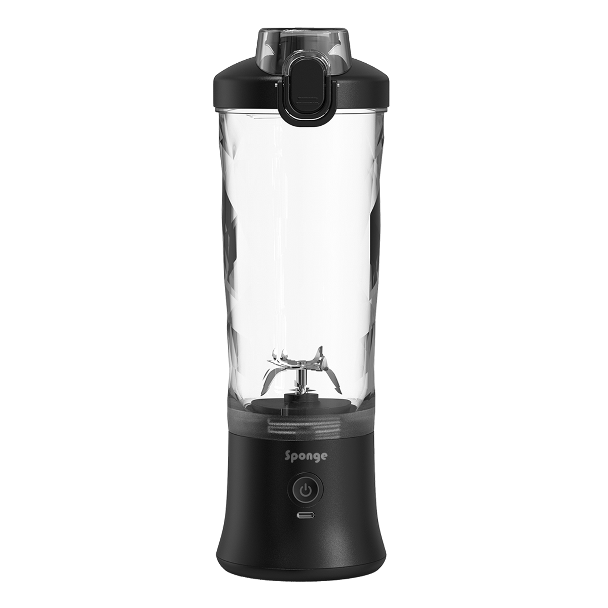 Sponge Blend Portable Blender – Rechargeable Coctail Maker (Black)