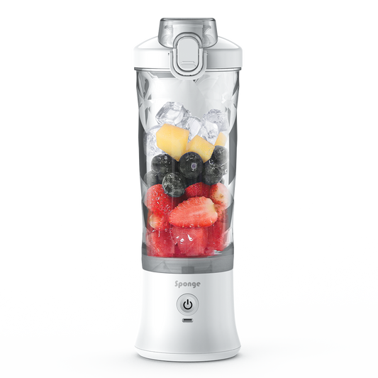 Sponge Blend Portable Blender – Rechargeable Coctail Maker (White)