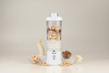 Sponge Blend Portable Blender – Rechargeable Coctail Maker (White)