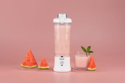 Sponge Blend Portable Blender – Rechargeable Coctail Maker (White)