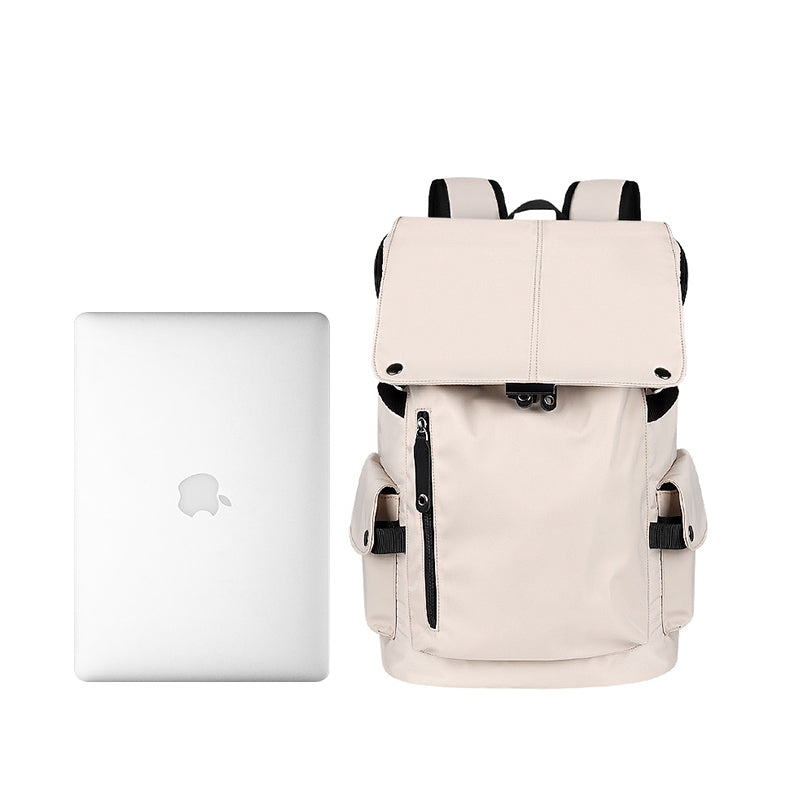 Sponge Tourist Laptop Backpack 15.4” – USB Charging Port (Apricot)