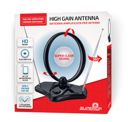 Digital indoor TV antenna