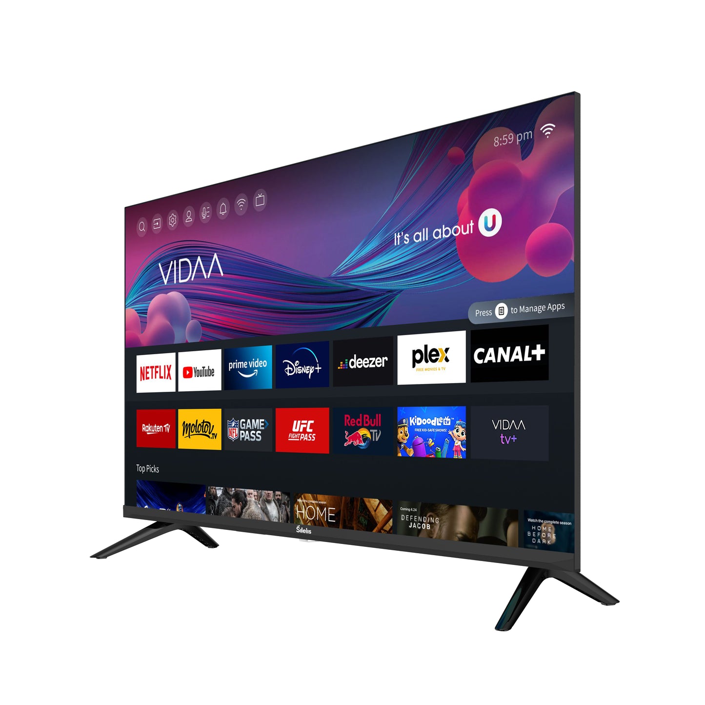 Šilelis Smart TV 32" – HD VIDAA Smart Television with Wi-Fi