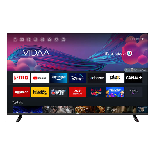 Šilelis 55" 4K UHD Smart TV (VIDAA, Wi-Fi, Bluetooth)