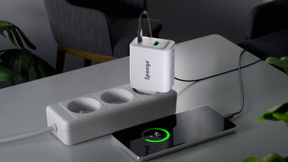 Sponge C2 45W GaN Fast USB-C Charger – Compact Travel Power Adapter