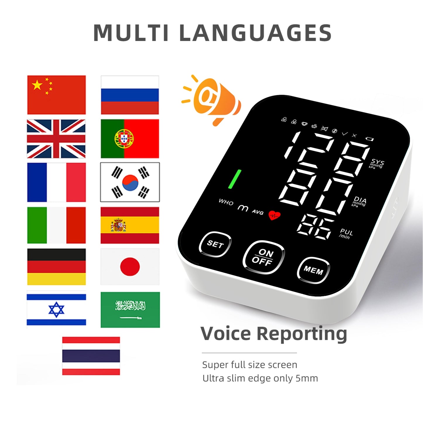 Upper Arm Blood Pressure Monitor S03