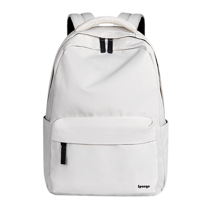 Sponge Milk Laptop Backpack 13–15.4” – Stylish Travel Bag (White)