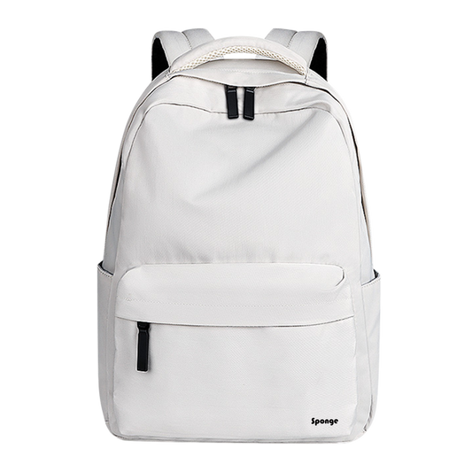 Sponge Milk Laptop Backpack 13–15.4” – Stylish Travel Bag (White)