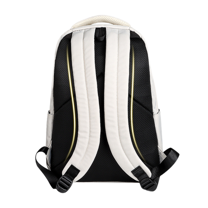 Sponge Milk Laptop Backpack 13–15.4” – Stylish Travel Bag (White)