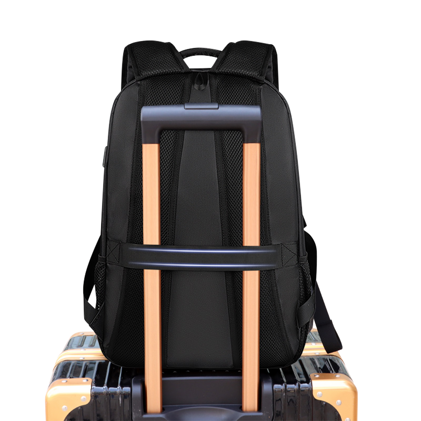 Sponge Business Laptop Backpack 14.1–15.6” – USB Charging (Black)