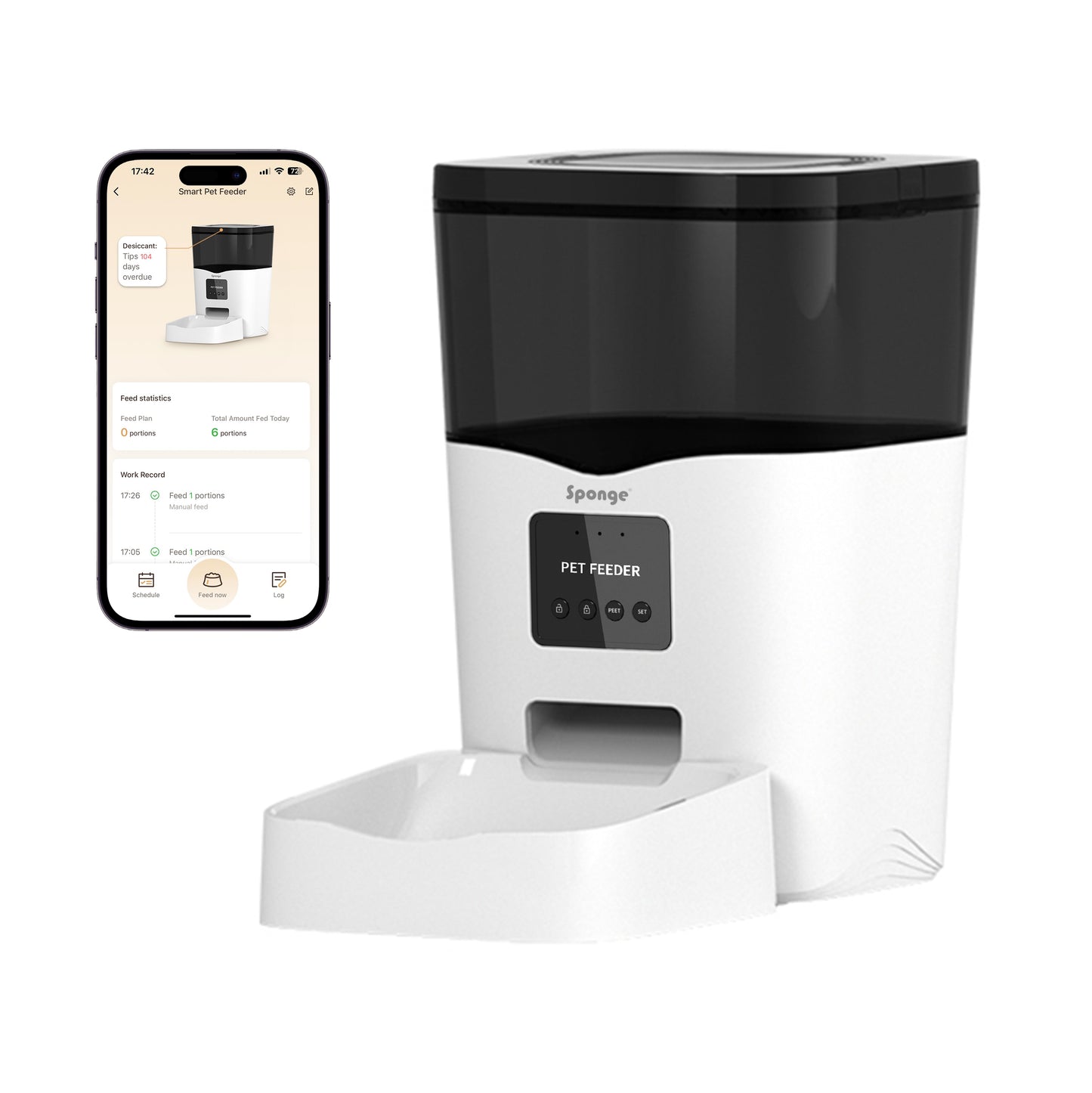 Smart Food Dispenser: Sponge Pet Feeder Smart