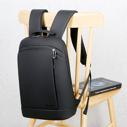 Sponge Thinbag Laptop Backpack 15.6” – Lightweight Travel (Black)