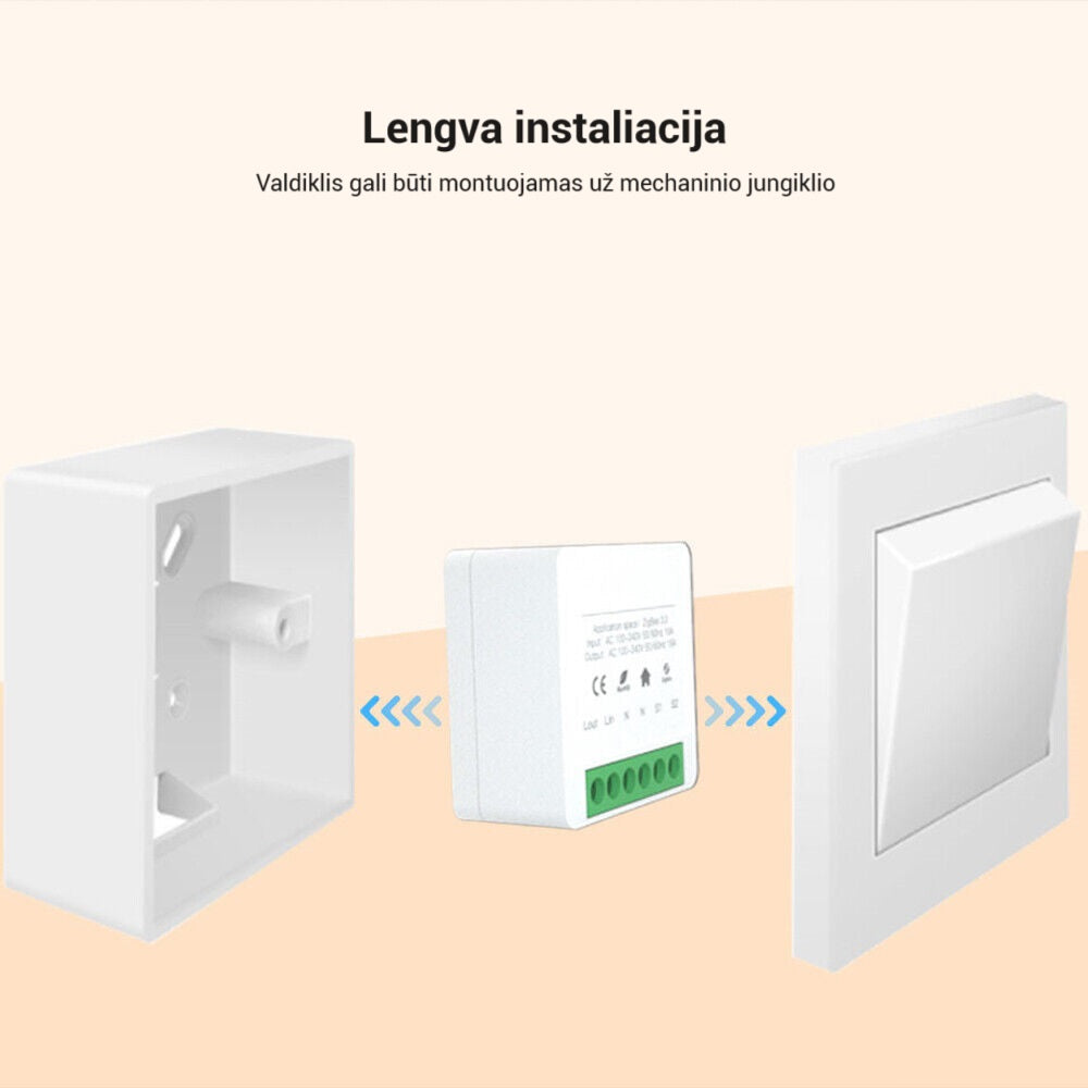 Spring WiFi Remote Light Controller – Single Line Smart Switch