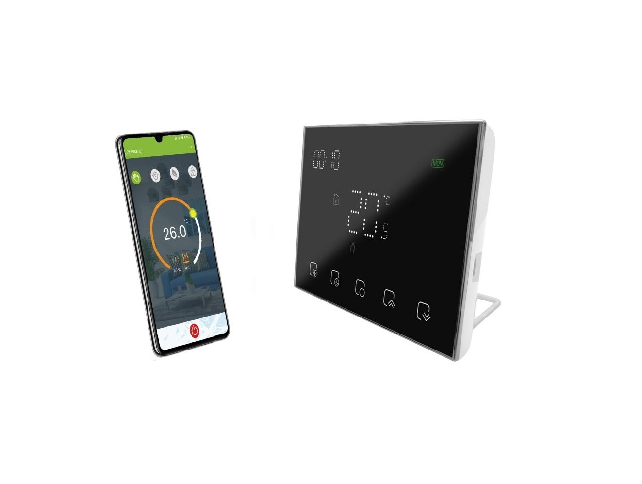 Wireless thermostat SPRING TR8000 RF (black)