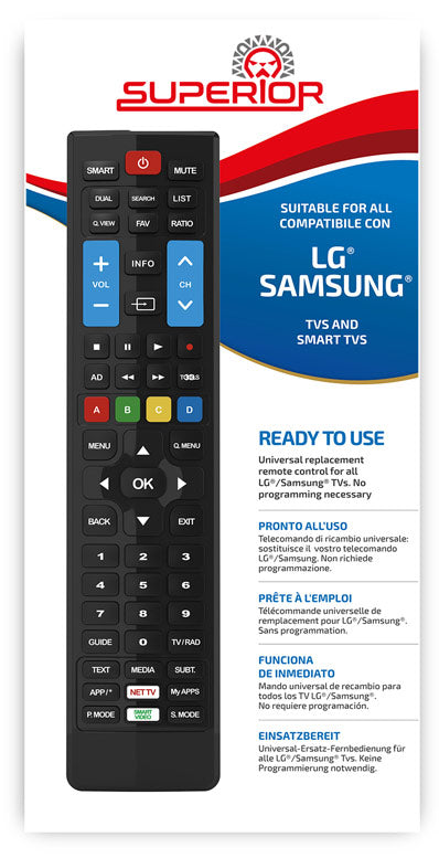 Universal Remote for LG & Samsung Smart TVs